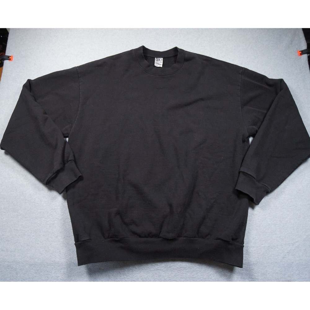 Los Angeles Apparel Sweatshirt Mens XLarge Black Crewneck 14oz Heavy Fleece